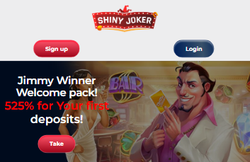 Shiny Joker casino main page